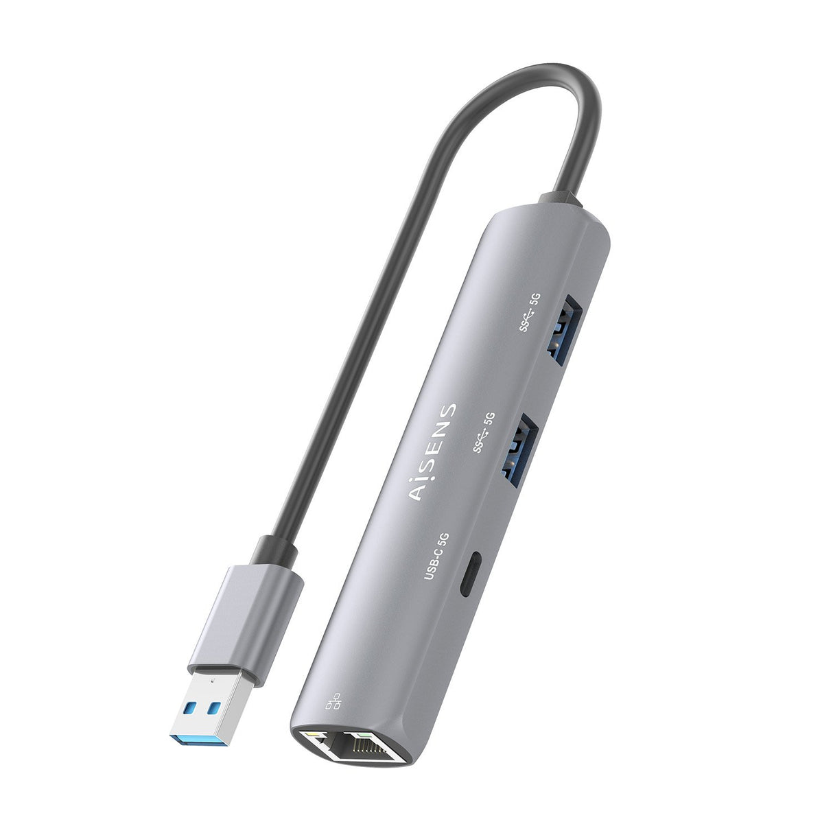 EAN 8435739903971 - AISENS ASUC-4P035-GR base para portátil y replicador de puertos Alámbrico USB 3.2 Gen 1 (3.1 Gen 1) Type- imagen 5