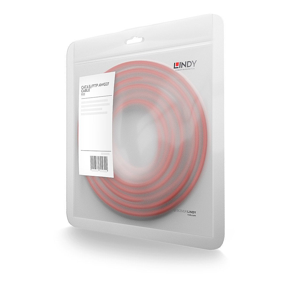 EAN 4002888477314 - Lindy 47731 cable de red Rojo 0,5 m Cat6 S/FTP (S-STP) imagen 2