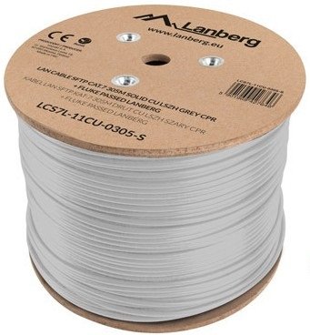 EAN 5901969427646 - Lanberg LCS7L-11CU-0305-S cable de red Blanco 305 m Cat7 S/FTP (S-STP) imagen 3