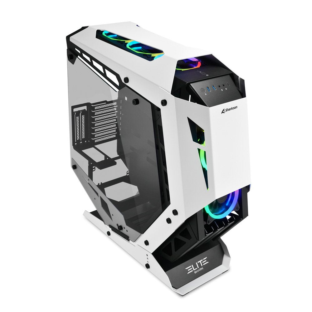 EAN 4044951032112 - Sharkoon ELITE SHARK CA700 Torre Negro, Blanco imagen 4