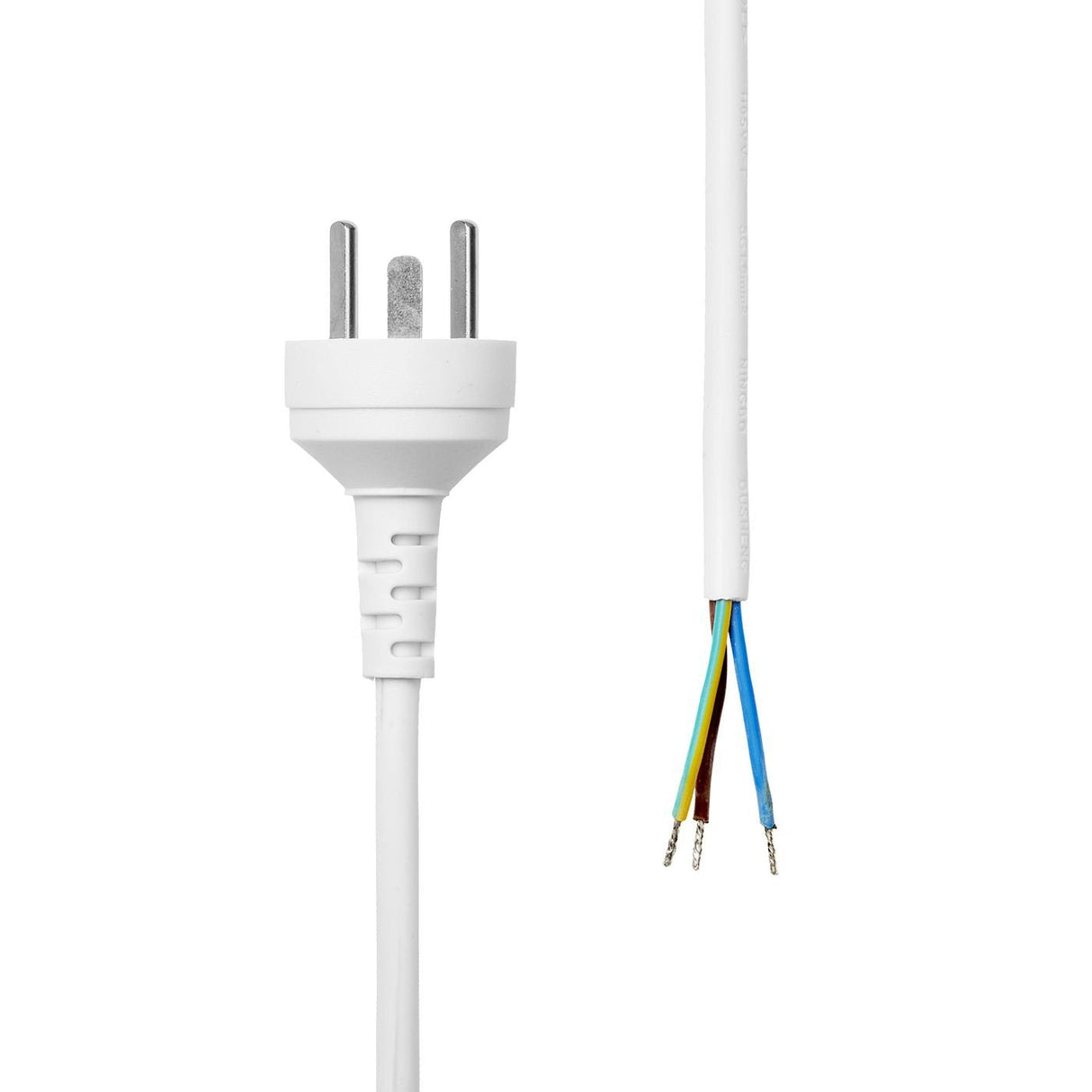 Type K Edb - Open End, Power Cable, 10m, White