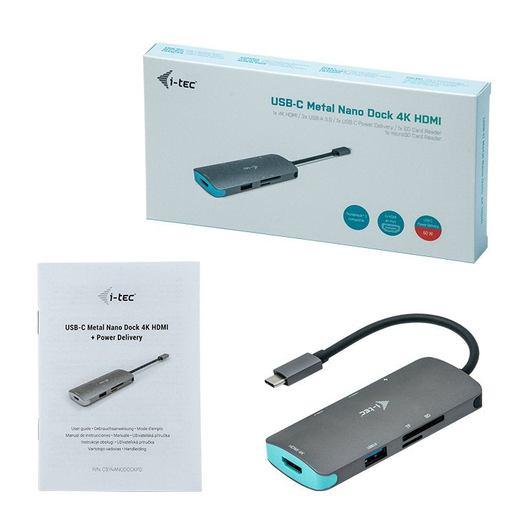 EAN 8595611702891 - i-tec Metal C31NANODOCKPD base para portátil y replicador de puertos Alámbrico USB 3.2 Gen 1 (3.1 Gen 1) imagen 5