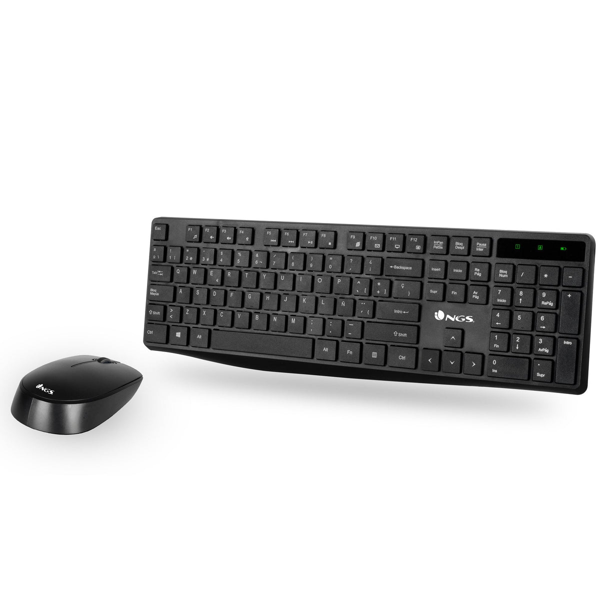 EAN 8435430617726 - NGS Allure Kit, QWERTY, ES teclado Ratón incluido Universal RF inalámbrico Negro imagen 2