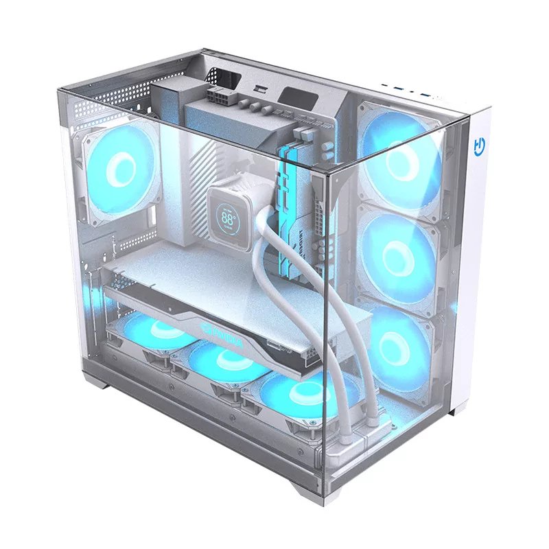 EAN 8436545693810 - Hiditec SKY Torre Transparente, Blanco imagen 1