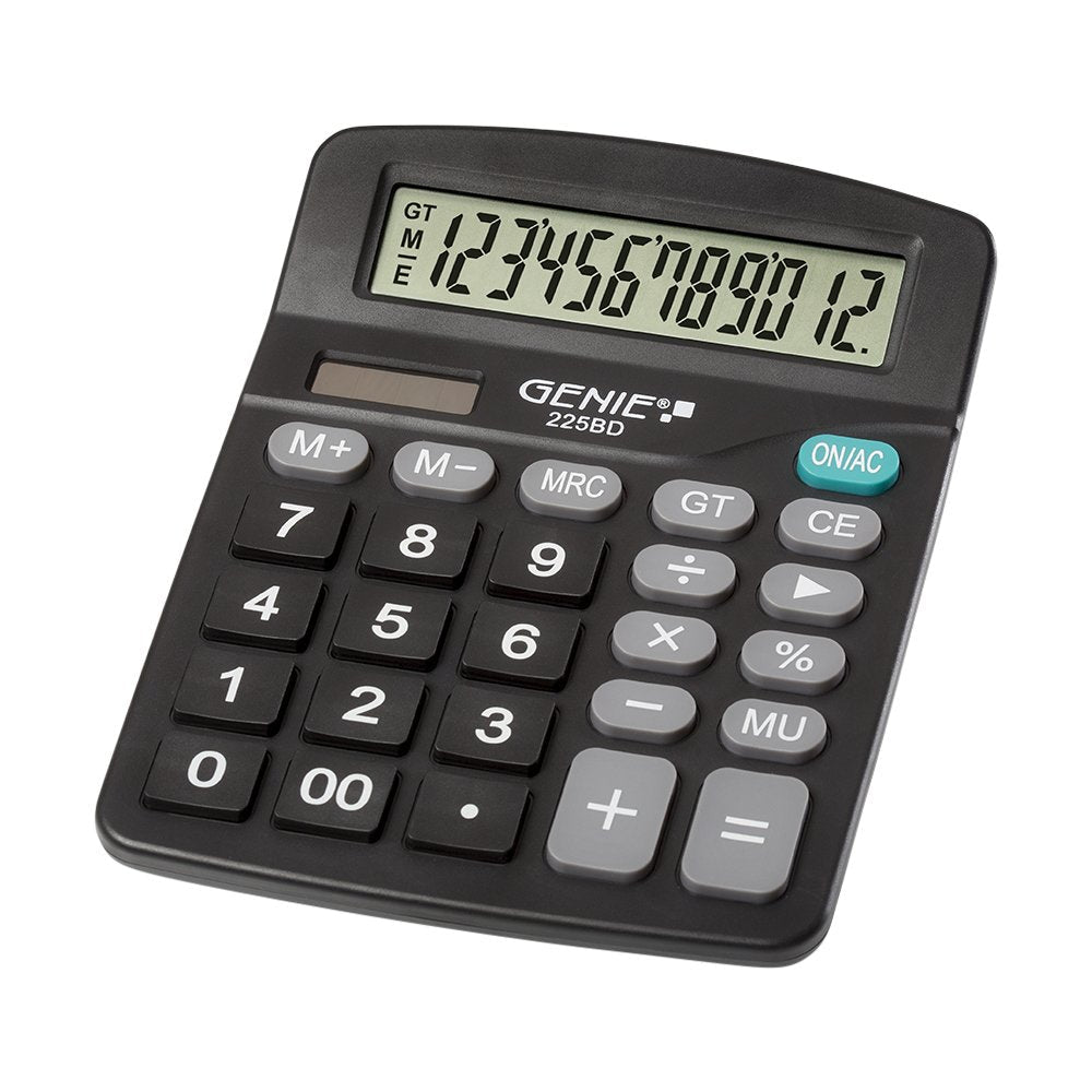 EAN 4015468126342 - Genie 225 BD calculadora Escritorio Calculadora básica Negro imagen 1