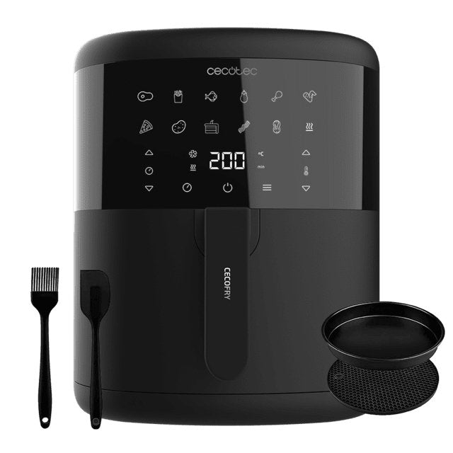 EAN 8435484049931 - Cecotec Cecofry Bombastik 6000 Full Sencillo 6 L Independiente 1700 W Freidora de aire caliente Negro imagen 2