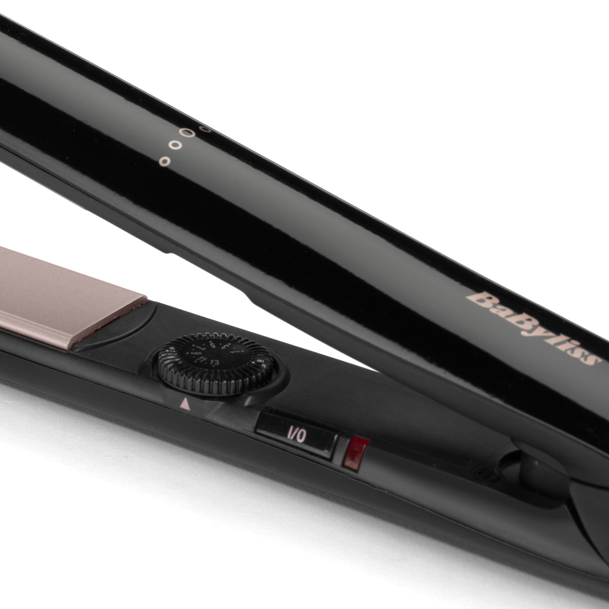 Plancha De Pelo Babyliss Smooth Control 235 Caliente Negro, Oro Rosado 3 M