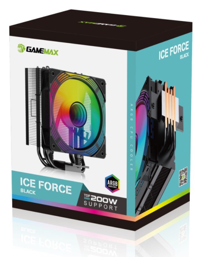 Gamemax Cpu Air Cooler Ice Force Black