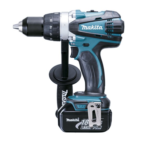 Makita Ddf458rtj Taladro Negro, Azul 2,3 Kg