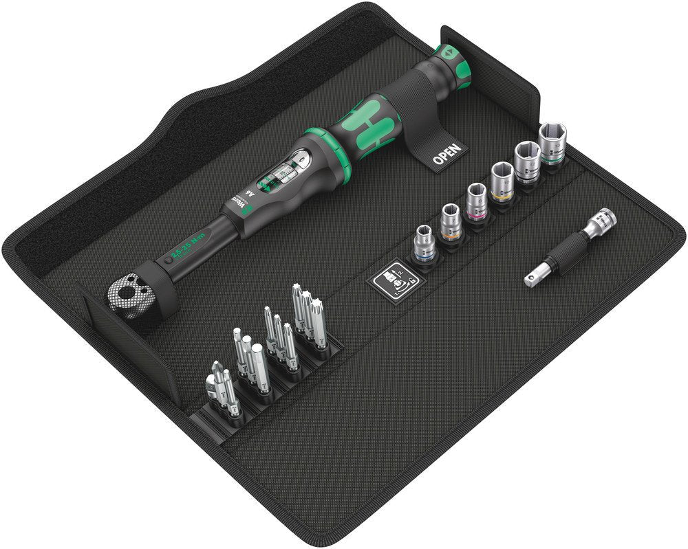 Wera Click-Torque A 6 Set 1 Juego De Llaves Dinamométricas De 20 Partes Con Click En El Estuche - 2.5-25 Nm