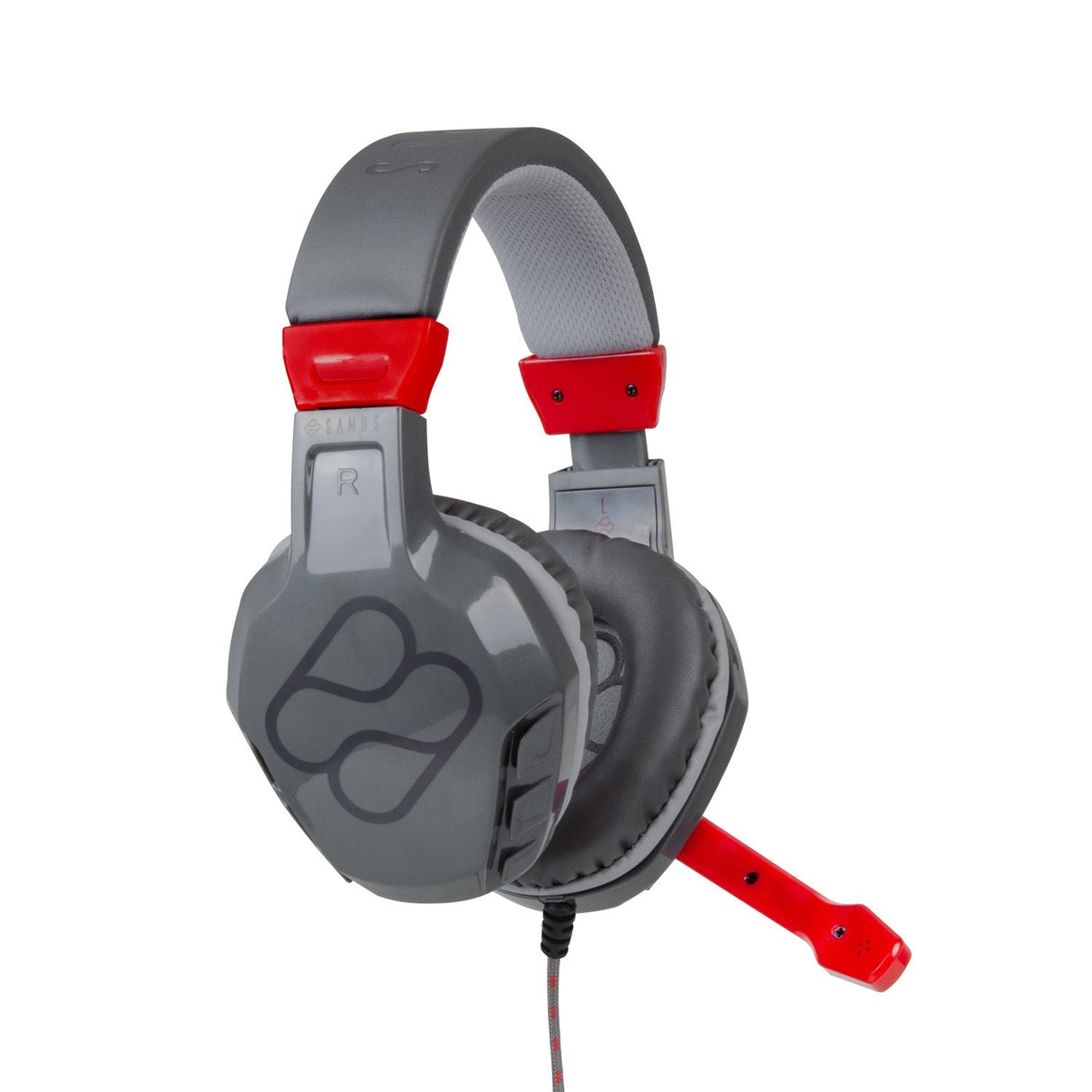EAN 8436563093333 - Blade Gaming Samus Auriculares Alámbrico Diadema Juego Negro, Gris, Rojo imagen 1