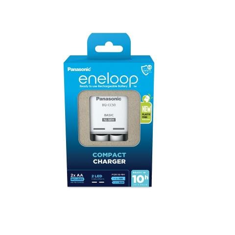 Cargador Panasonic Eneloop K-Kj50mcd20e Aa/Aaa, 10 Horas + 2x Aa Eneloop 2000 Mah