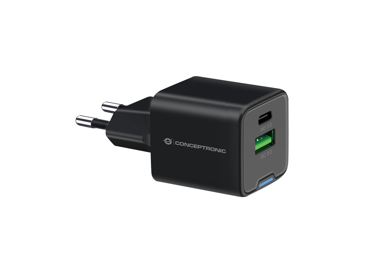 EAN 4015867236475 - Conceptronic ALTHEA15B cargador de dispositivo móvil Universal Negro Corriente alterna Carga rápida Inter imagen 1