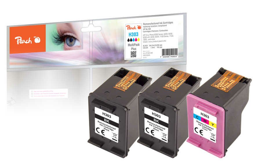 Peach Ink Economy Pack Plus 320946 Compatible Con Hp Nº 303 320946