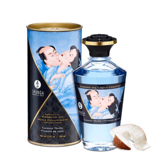 Shunga Aceite De Masaje Efecto Calor Aroma A Coco