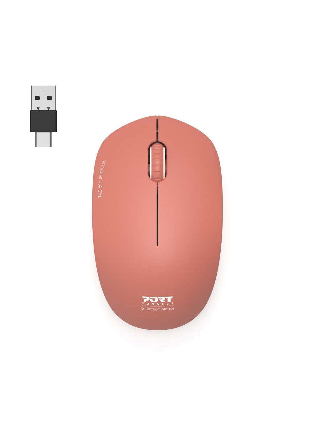 Port Connect 2.4ghz Collection Ii Wireless Mouse, Terracotta