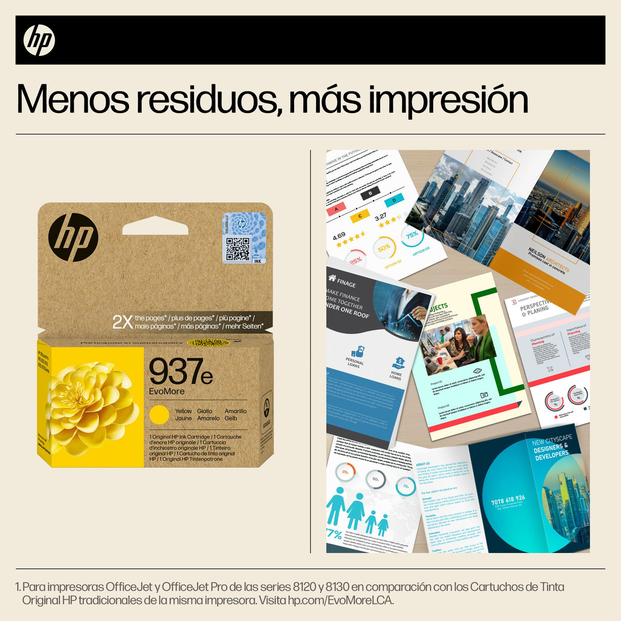 EAN 0196786147685 - HP 937e EvoMore Yellow Original Ink Cartridge cartucho de tinta 1 pieza(s) Alto rendimiento (XL) Amarillo imagen 3