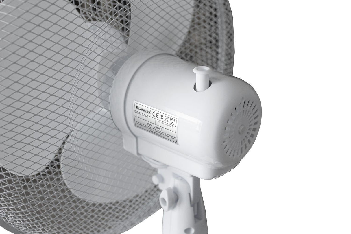 Ventilador De Pie Ravanson Wt-1040s (Blanco-Gris)
