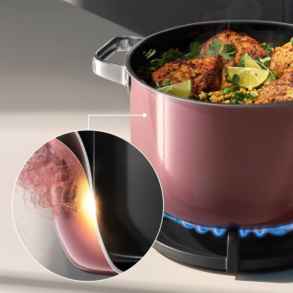 Wmf Fusiontec Mineral Pro Rose Quartz Topfset 4-Tlg.