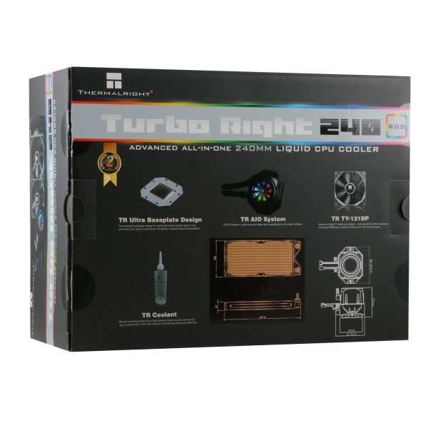 EAN 0814256001724 - Thermalright Turbo Right 240C Procesador Sistema de refrigeración líquida todo en uno 12 cm Negro imagen 9