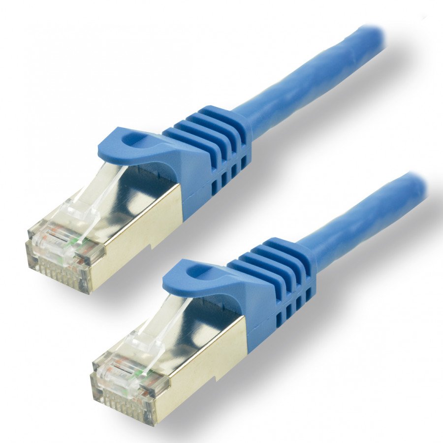 Mcl Cat 7 S/Ftp Lszh Copper Patch Cable - 0.5m Blue