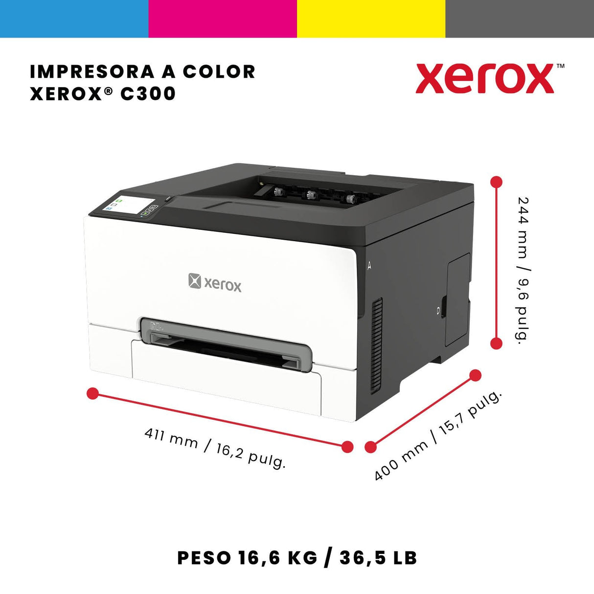 Xerox Lex C300 Color Laser 30 S. Min. A4