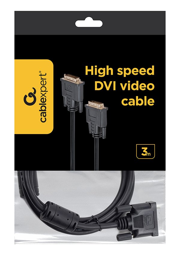 EAN 8716309081573 - Gembird DVI-D/DVI-D 3m cable DVI Negro imagen 3