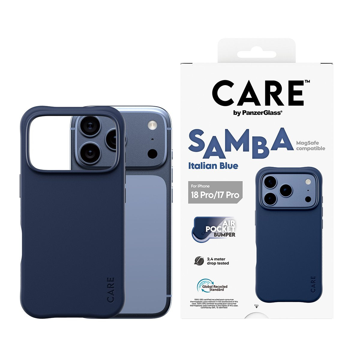 Care By Panzerglass Samba Case Ip17/18 Pro Italian Blue Ms
