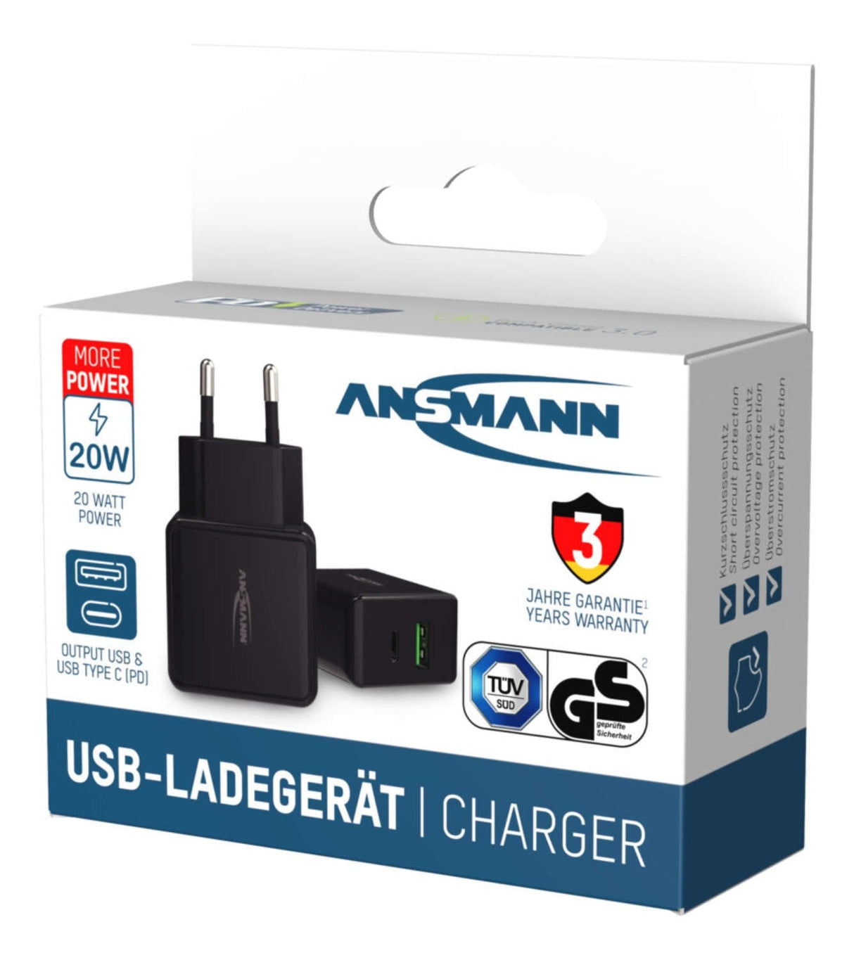 Cargador Pared Ansmann Hc218pd