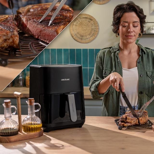 Freidora De Aire Cecotec Cecofry&Grill Duoheat 4000 4 L Potencia 1900w