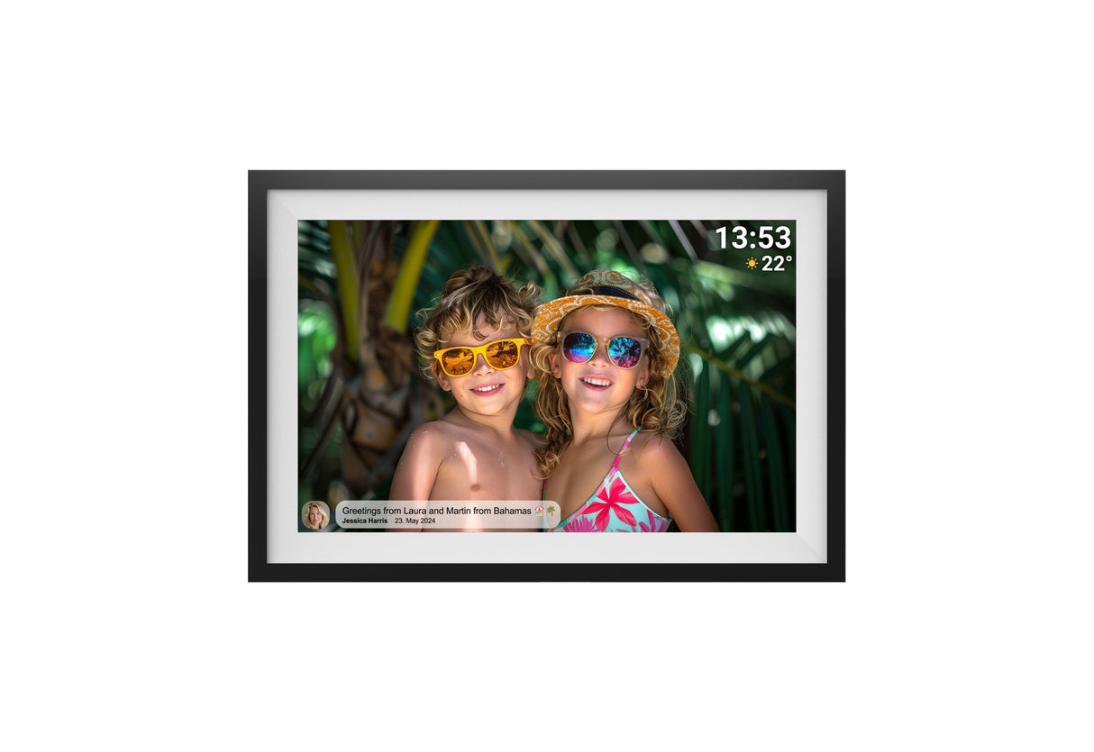 Marco Denver Pff-1016 Fotográfico Digital Negro 25,6 Cm (10.1") Pantalla Táctil Wifi