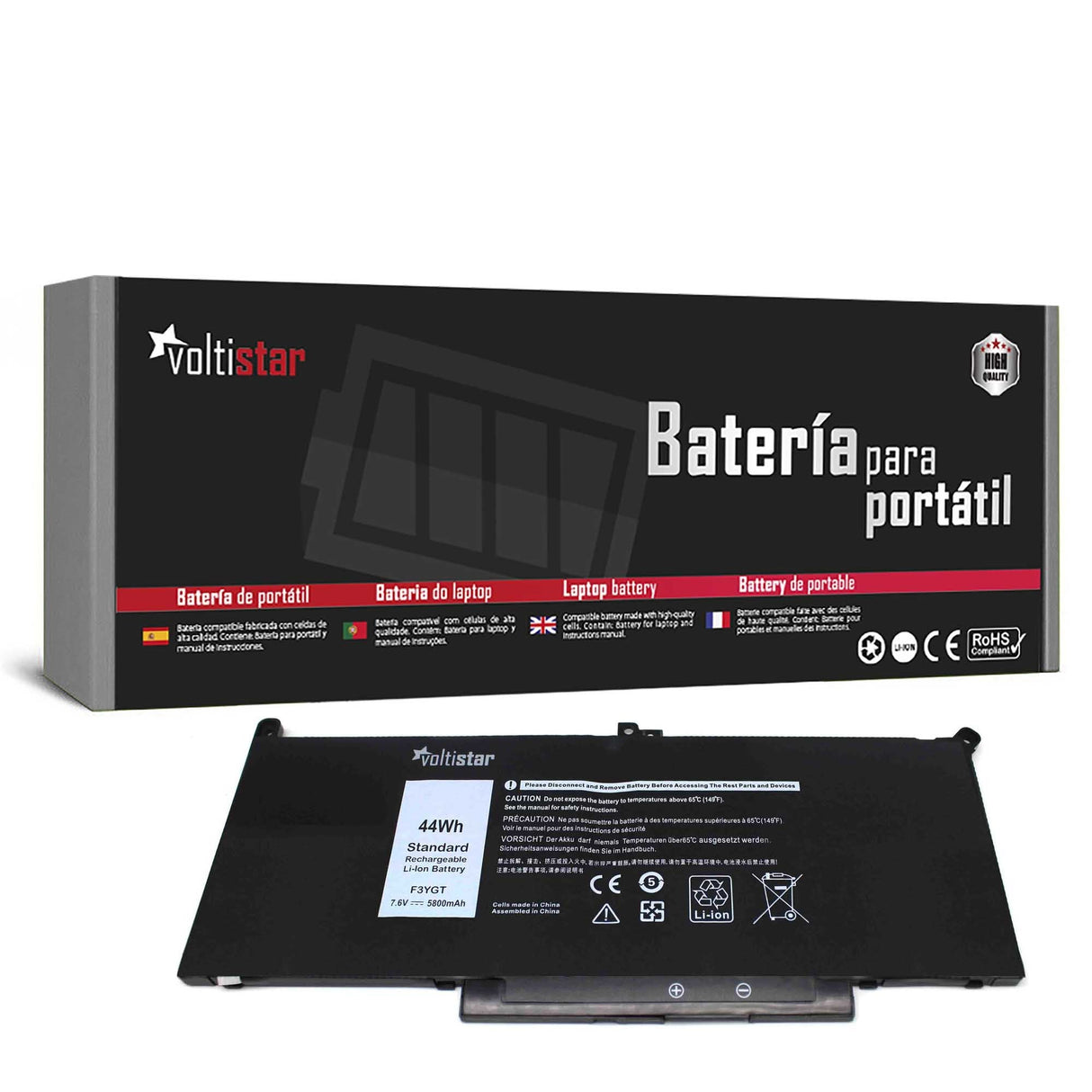 Batería Para Portátil Dell Latitude 7280 7290 7380 7390 7480 7490 F3ygt Dm3wc Myj96 2x39g Dwx9j 7.6v