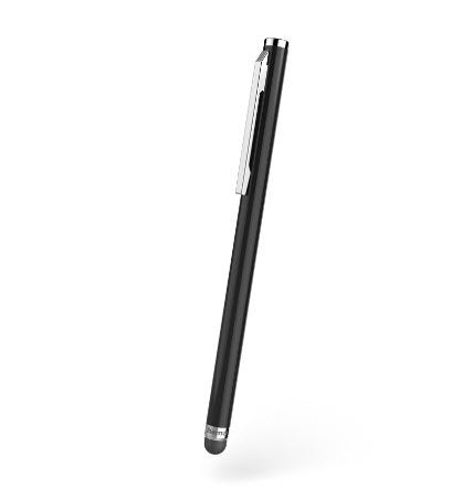 Hama Easy Lapiz Digital Para Tablet Y Smartphone - Cuerpo De Aluminio - Longitud De 106mm - Clip Integrado - Negro