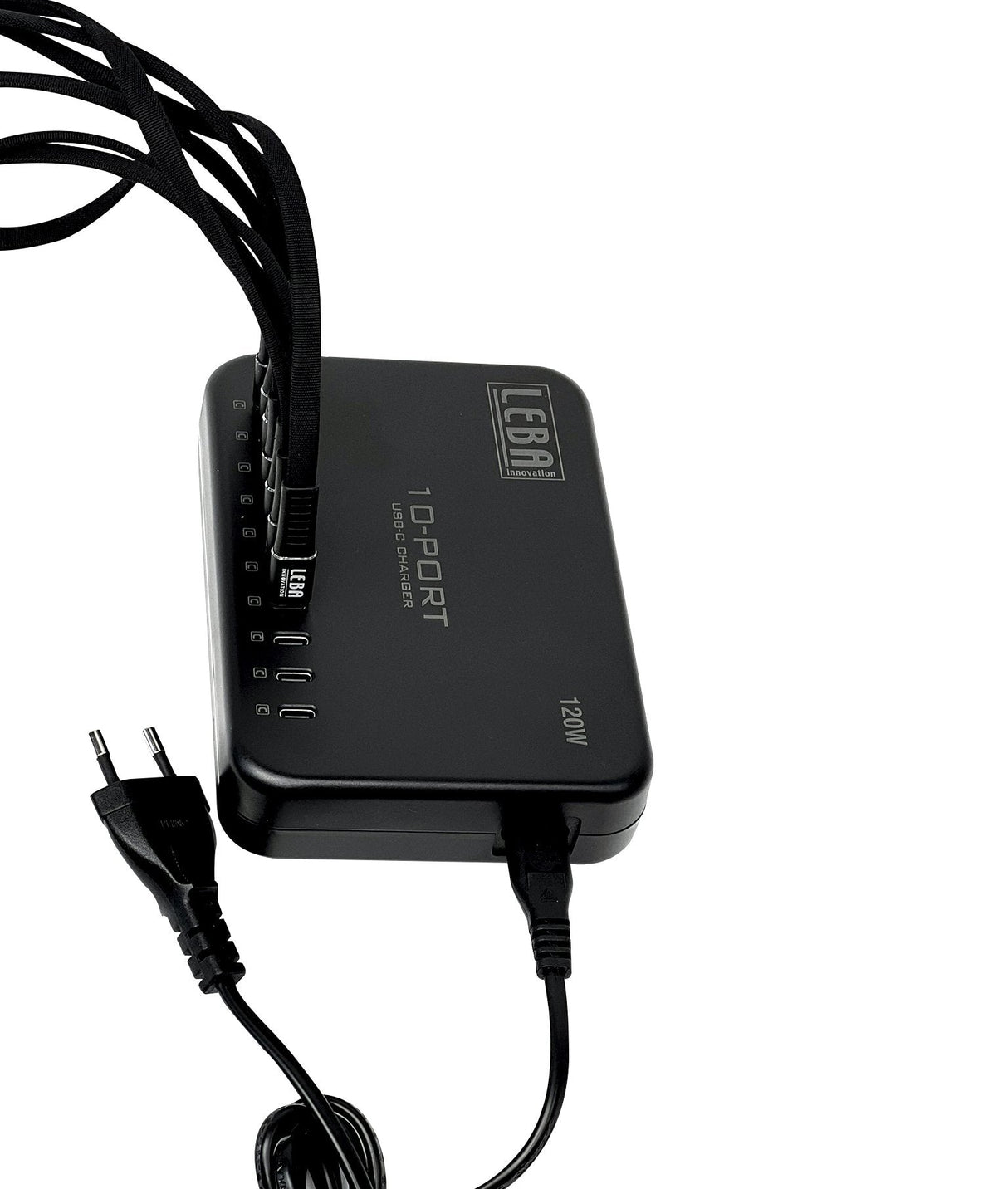 Notecharge 10 Ports, Usb-C 12 Watt (Schuko Plug)