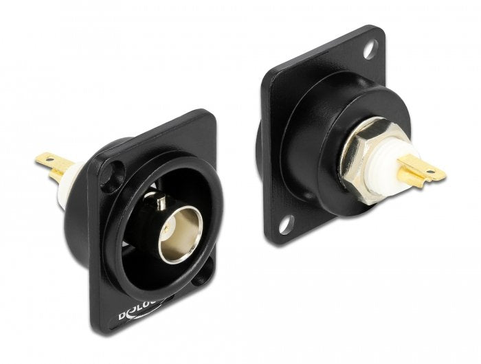 Conector Bnc Del Módulo Tipo D De Delock Para Soldar La Conexión
