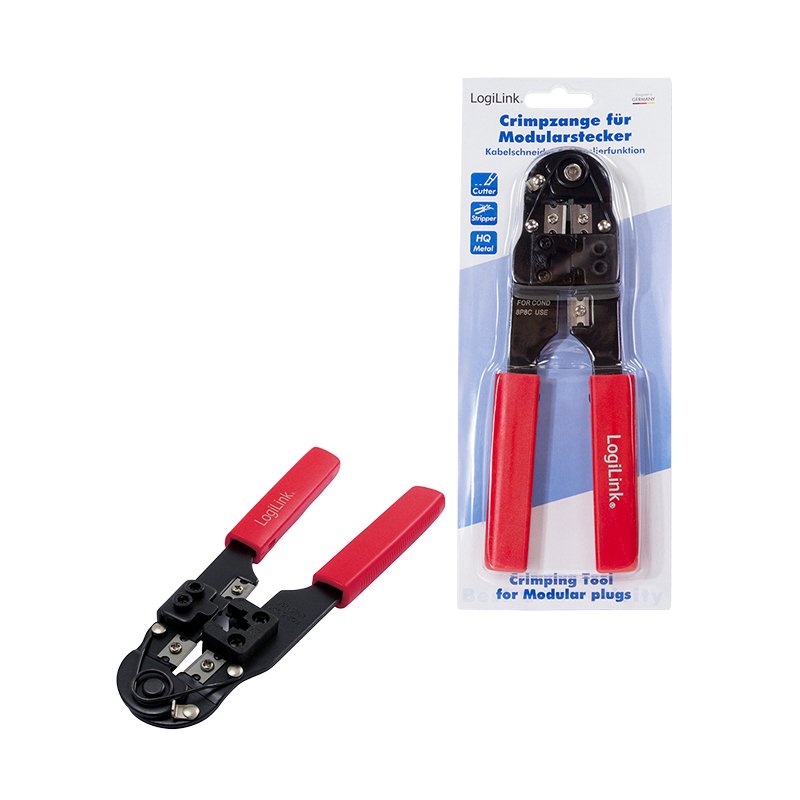 Logilink Crimpadora Para Rj45 Naranja