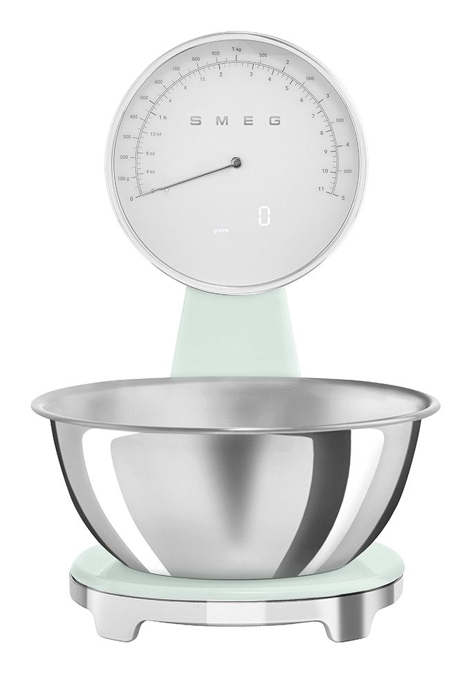 Báscula De Cocina Analógica Y Digital Smeg Verde Pastel Ksf01pgww
