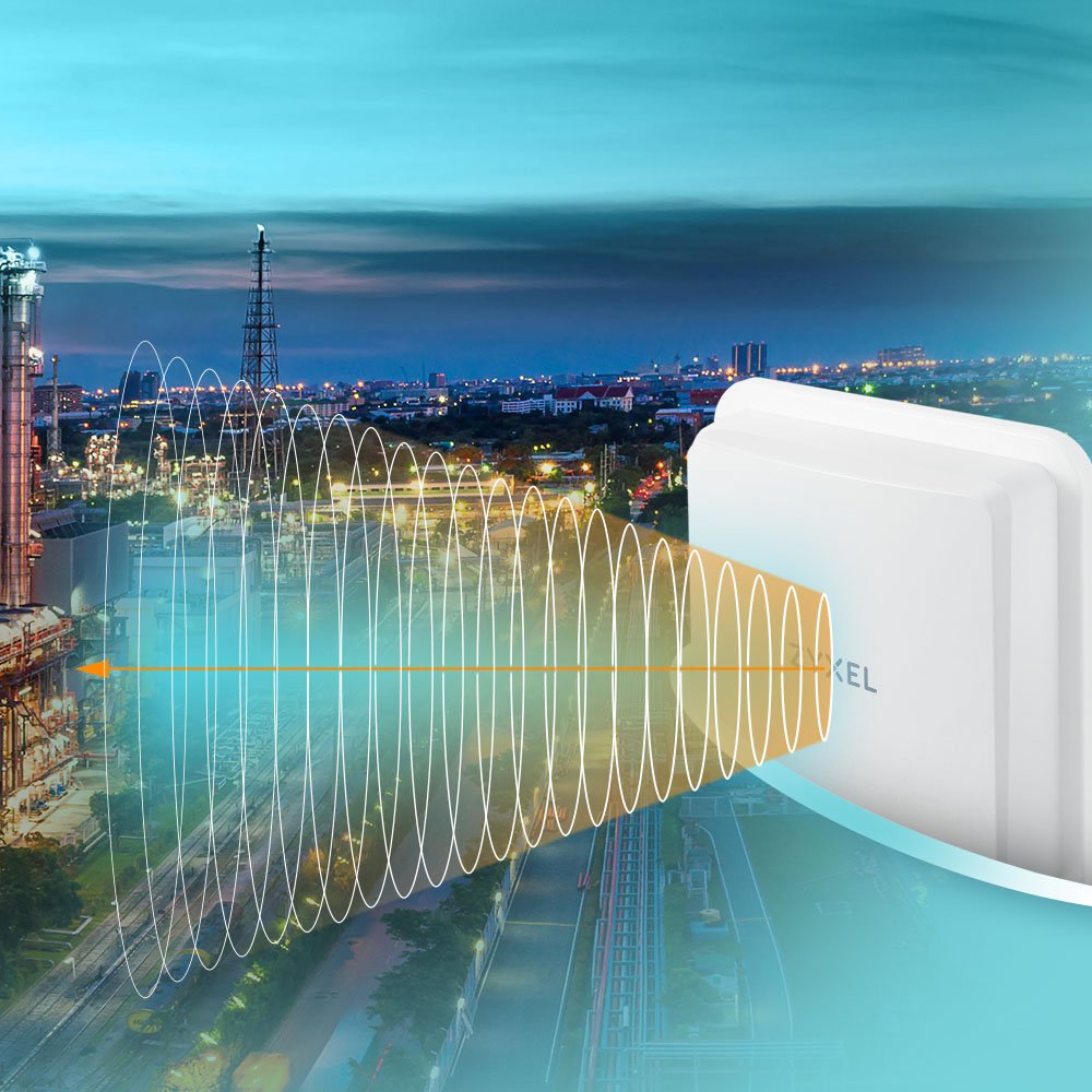 Router Zyxel Nr7101 - Nebulaflex 5g/Lte Outdoor , Cat20 Dl Fino A 5gbps. Sim Card Slot. 1 Porta Lan Gigabit. Antenne Inte