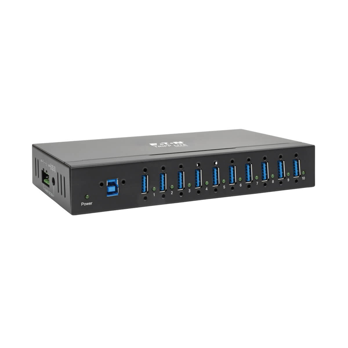 Eaton Tripp Lite Series 10-Port Industrial-Grade Usb 3.0 Superspeed Hub 20 Kv Esd Immunity Iron Housing Mountable Hub 10 X Superspeed Usb 3.0 Montaje En Riel Din Montaje En Pared
