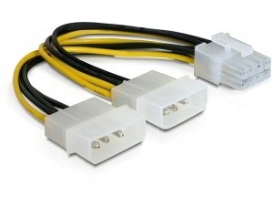 Delock Cable De Alimentación Pci Express De 8 Pines> 2x "Para Tarjetas Gráficas
