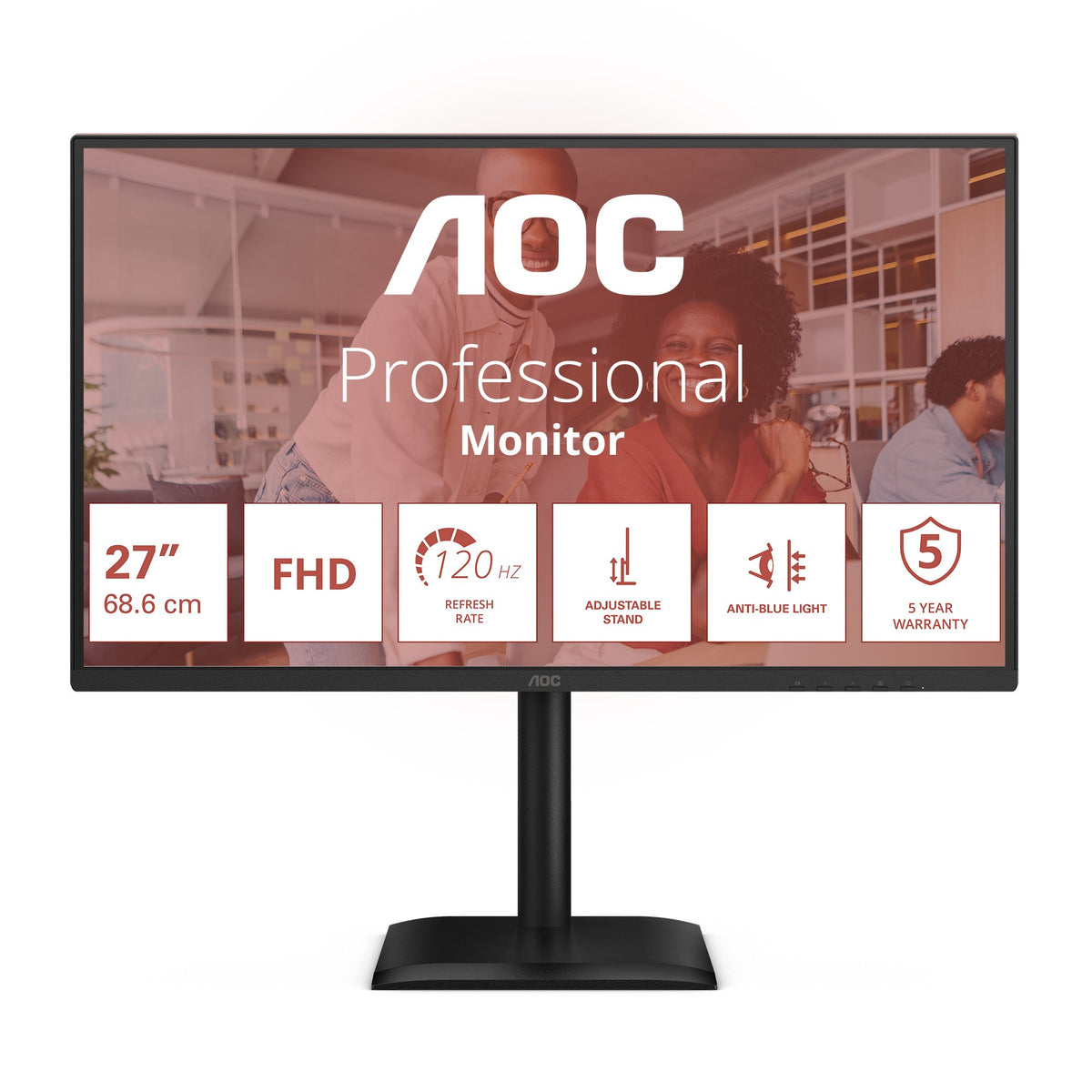EAN 4038986182799 - AOC 27E4U pantalla para PC 68,6 cm (27") 1920 x 1080 Pixeles Full HD LED Negro imagen 2