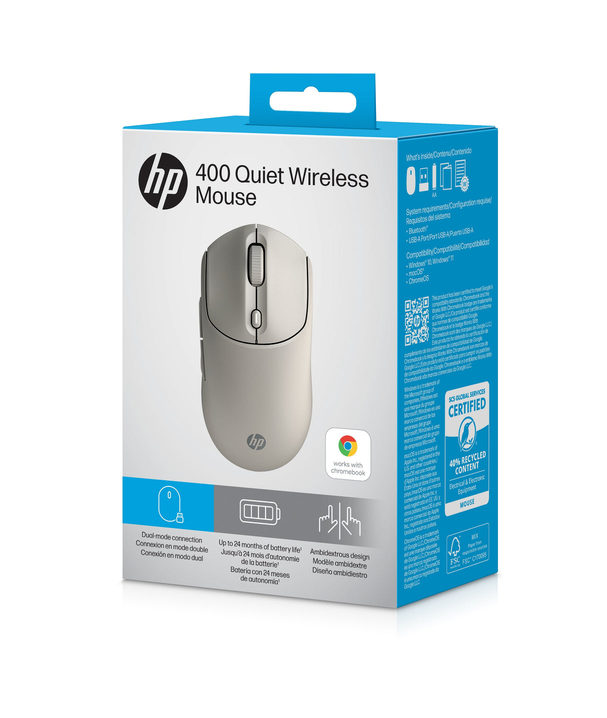 Hp Ratón Inalámbrico Silencioso 400
