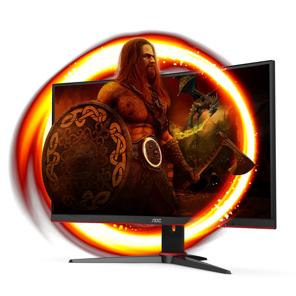 EAN 4038986148207 - AOC G2 C24G2AE/BK pantalla para PC 59,9 cm (23.6") 1920 x 1080 Pixeles Full HD LED Negro, Rojo imagen 2