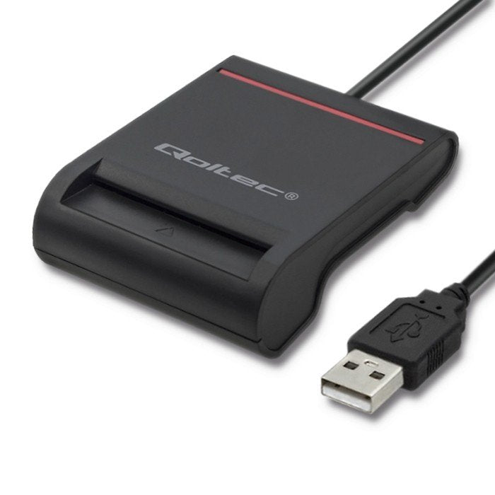 EAN 5901878506425 - Qoltec 50642 lector de tarjeta magnética USB Negro imagen 1