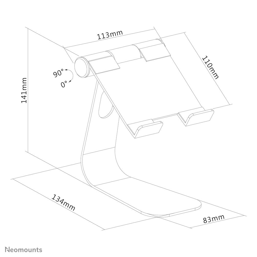 EAN 8717371448462 - Neomounts DS15-050SL1 soporte de seguridad para tabletas Plata 27,9 cm (11") imagen 10