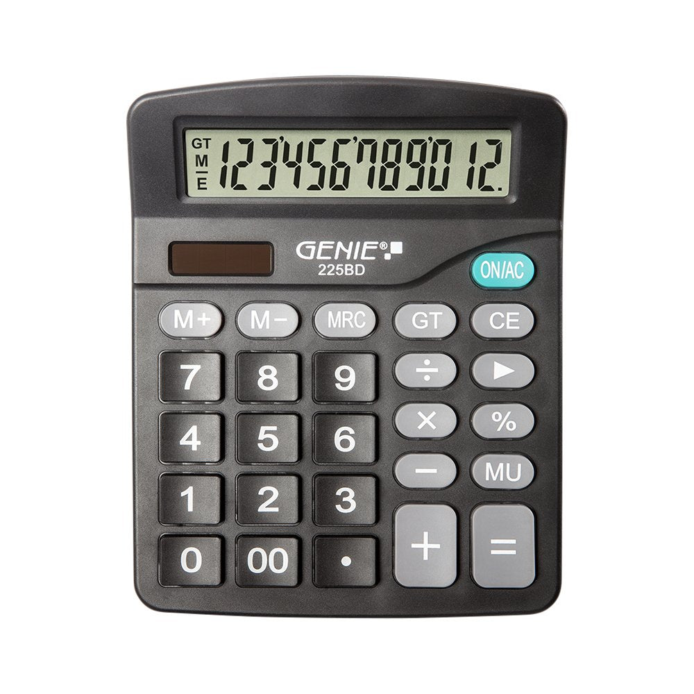 Genie 225 Bd Calculadora Escritorio Calculadora Básica Negro