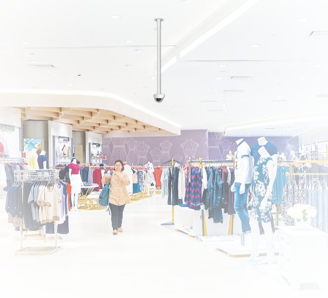 System V - Dome Security Camera Mount For 38mm Poles,