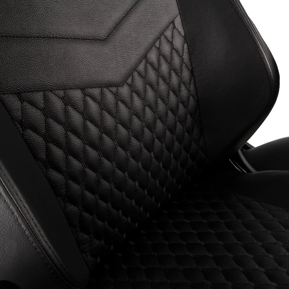Noblechairs Hero Echtleder Gaming Silla - Negro Negro