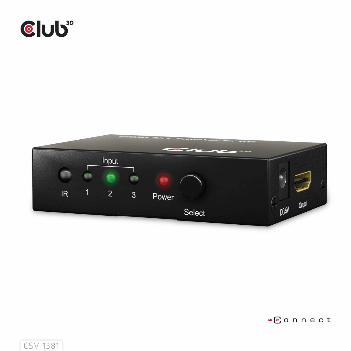 EAN 8719214472719 - CLUB3D 3 to 1 HDMI 8K60Hz Switch interruptor KVM Negro imagen 6