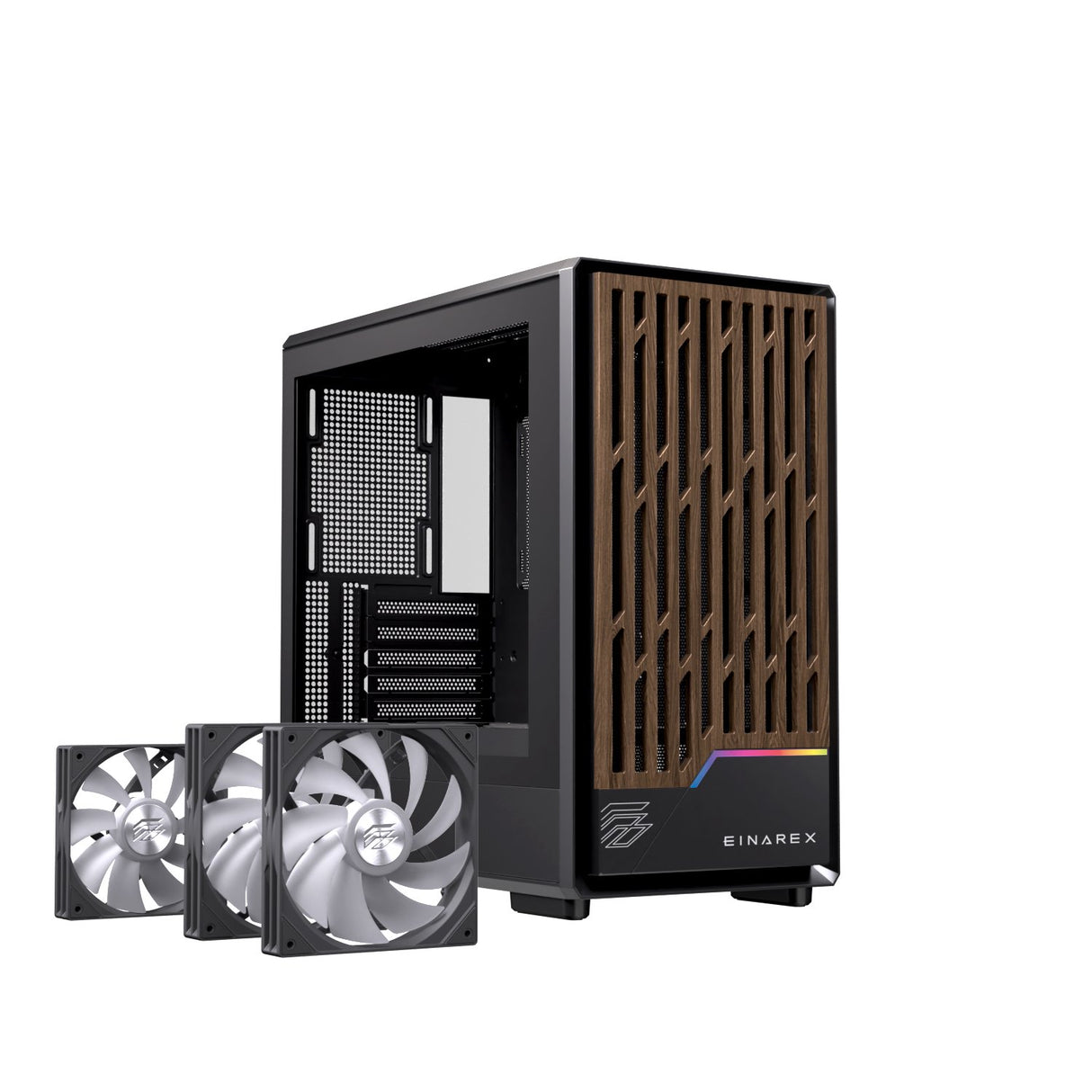 EAN 6977277363654 - Einarex EXCS-PM-400R-B carcasa de ordenador Midi Tower Negro imagen 4